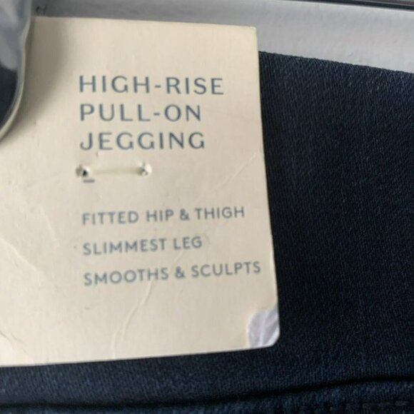 Universal Thread Jeans High Rise Pull On Jegging Size 0 Deep Dark Wash - Picture 3 of 10